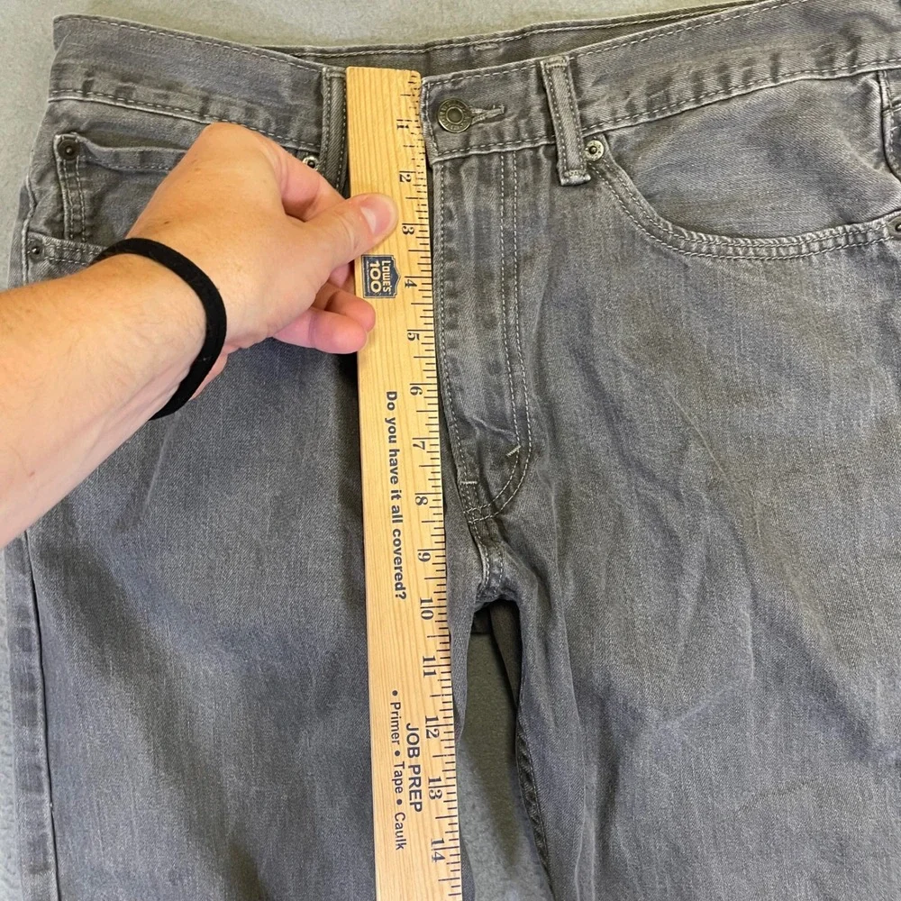Levi's 505 Gray Jeans Men's 32x31 Regular Straight Leg Denim